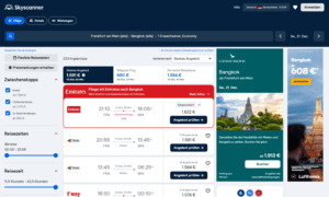 Skyscanner Suchergebnisse 2024