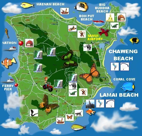 Koh Samui Map 