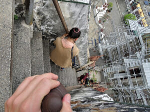 Steile Stufen Wat Arun Bangkok