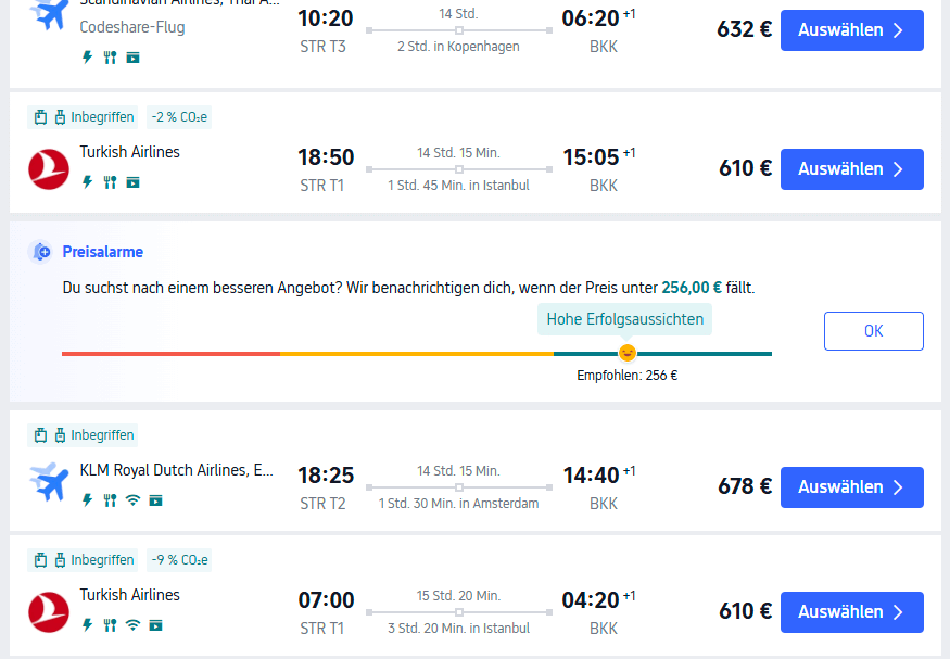 Preisalarm mit Erfolgschance bei Trip.com