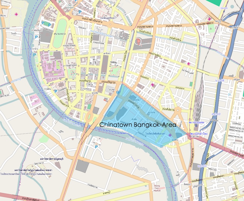 Chinatown Bangkok Map