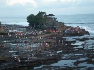 Blick auf Tanah Lot Indonesien Bali