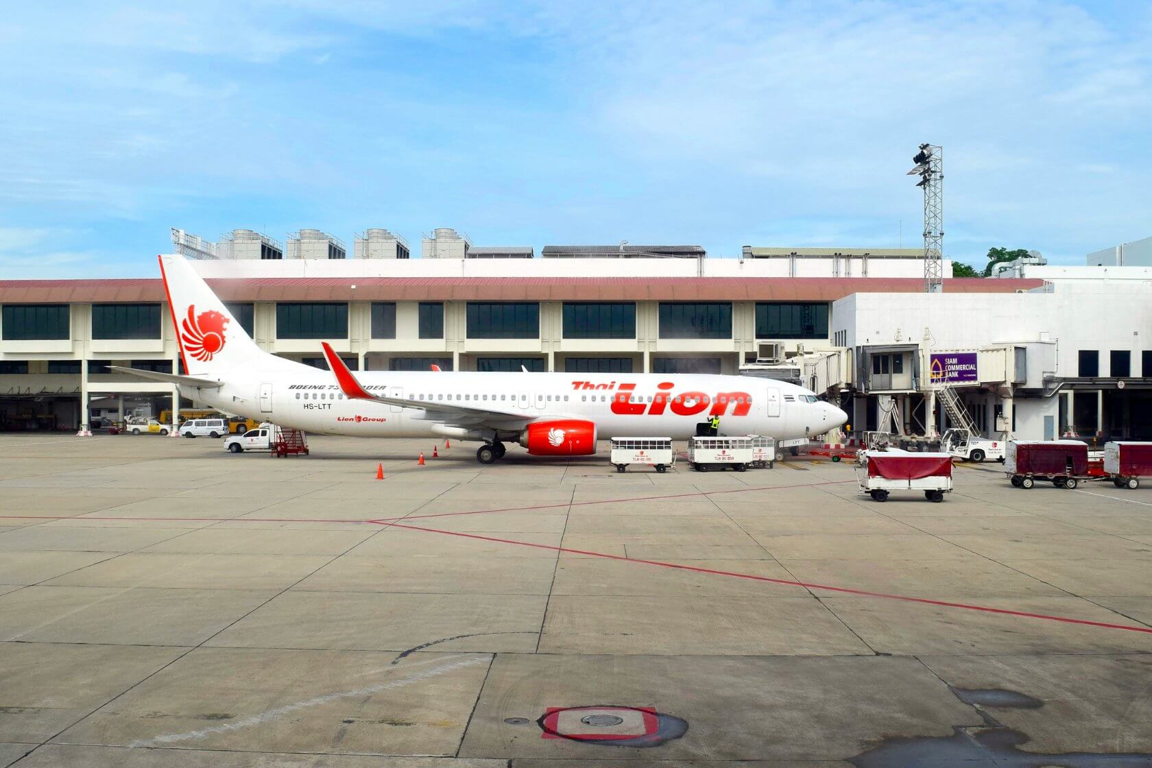 Thai Lion Air am Flughafen Bangkok