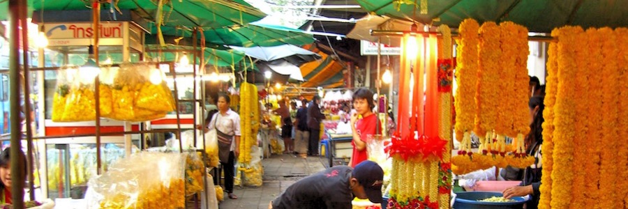 Flowermarket Bangkok Sehenswürdigkeiten