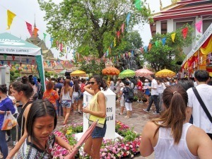 Songkran Wat Pho Traditonell