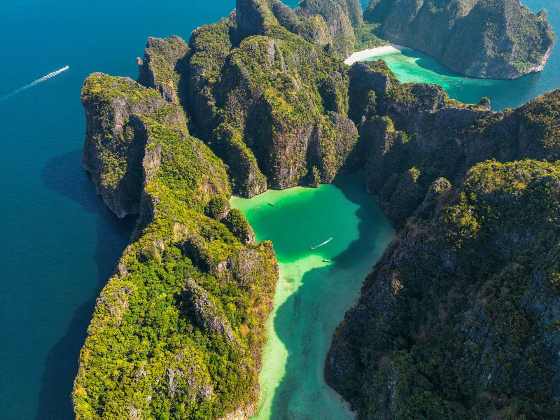 Koh Phi Phi Leh Drohnenaufnahme