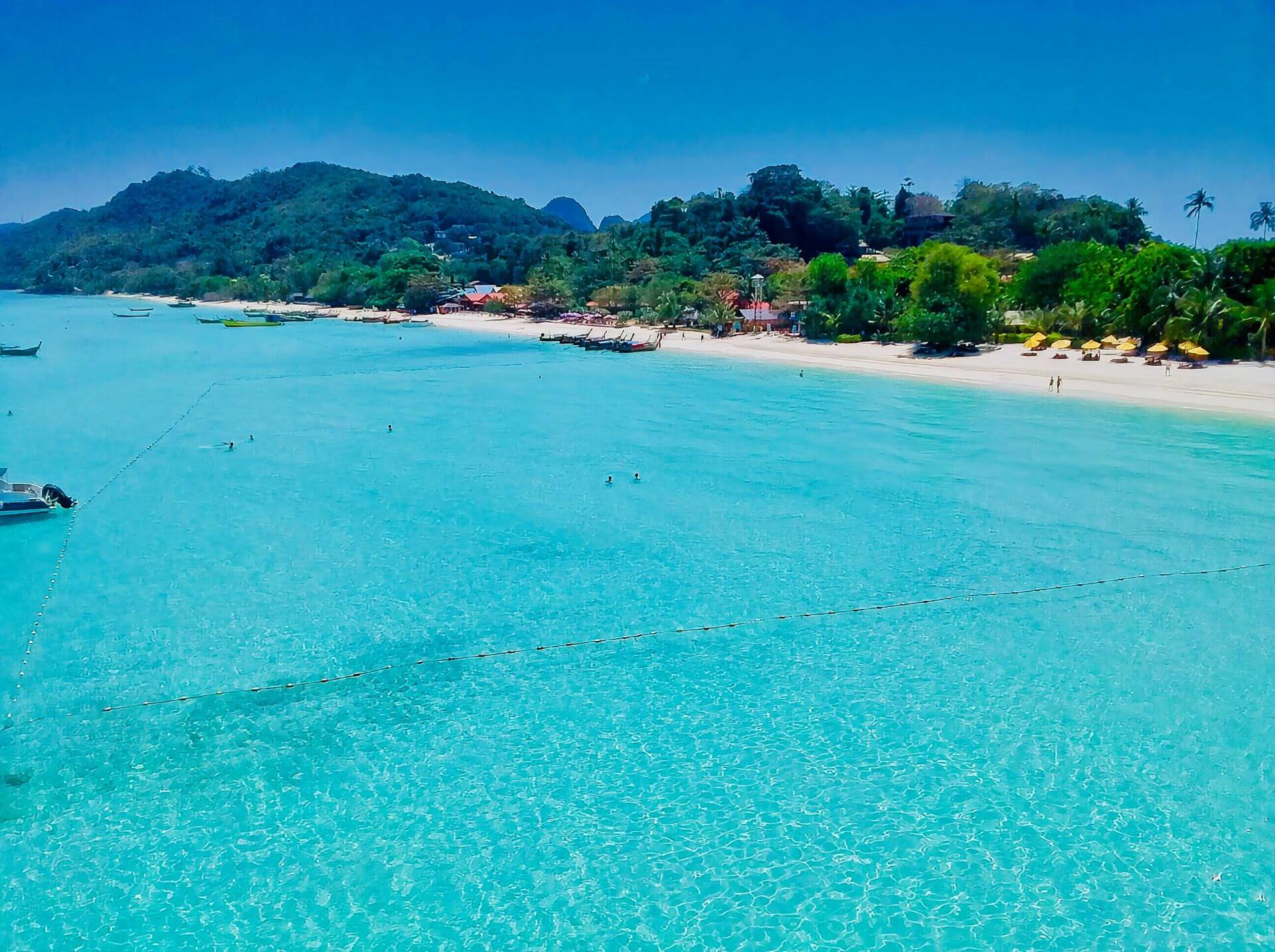 Laem Tong Beach Koh Phi Phi Drohne Strand Laem Tong Beach Koh Phi Phi Drohne Strand