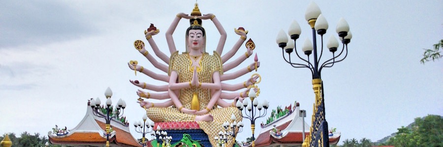 Wat Plai Laem Koh Samui Thailand Sehenswürdigkeiten