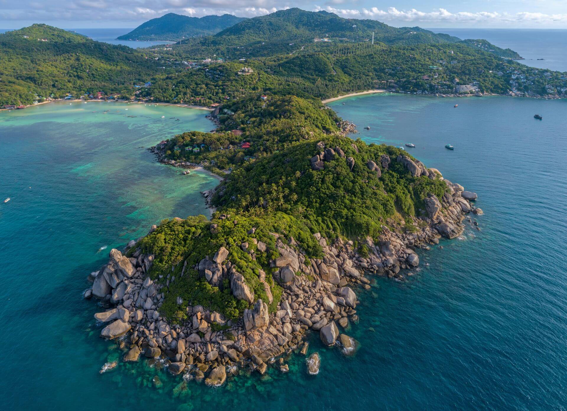 John Suwan Viewpoint Koh Tao Drohnenaufnahme