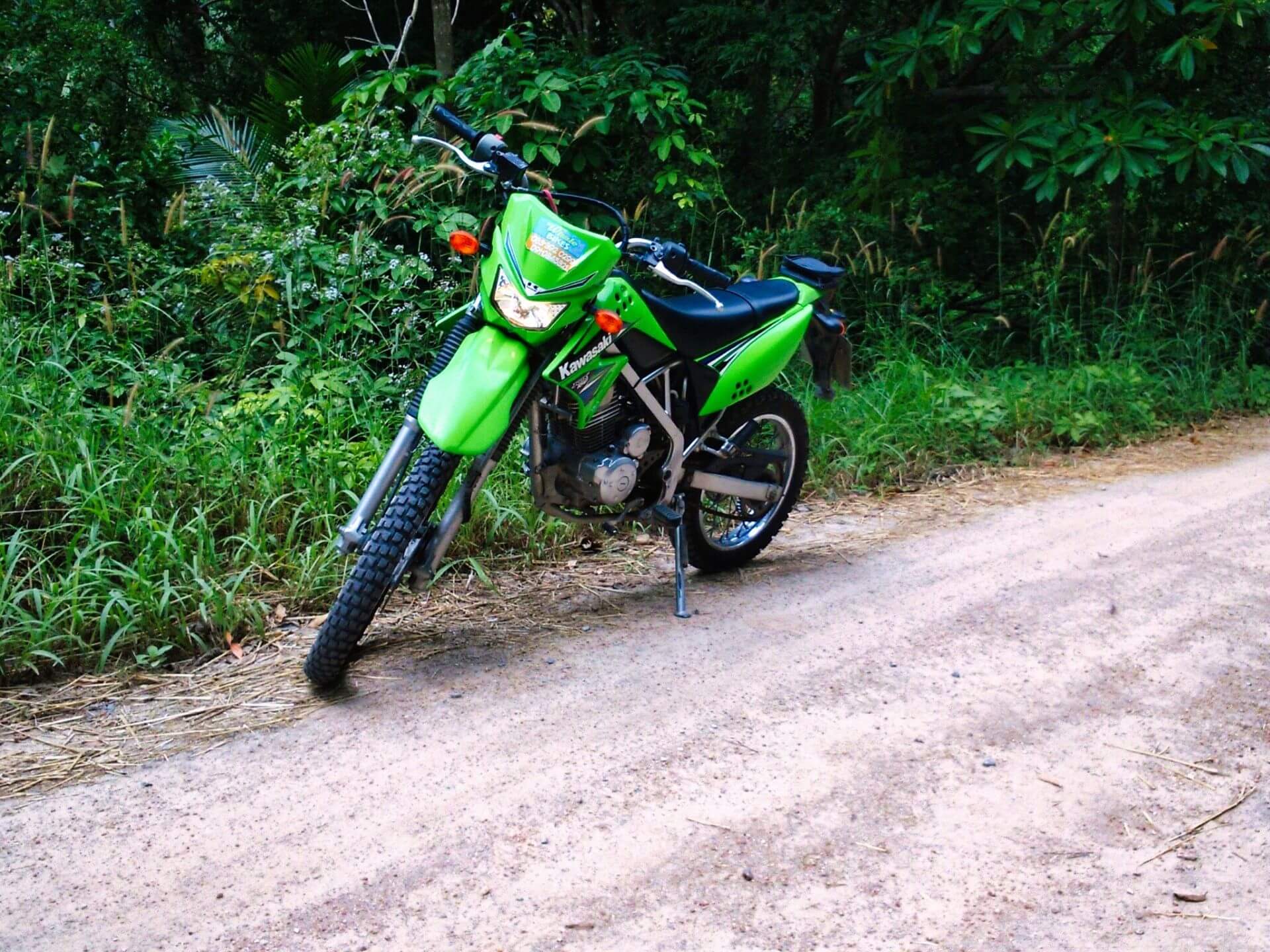 Kawasaki Geländemotorrad Koh Tao Thailand