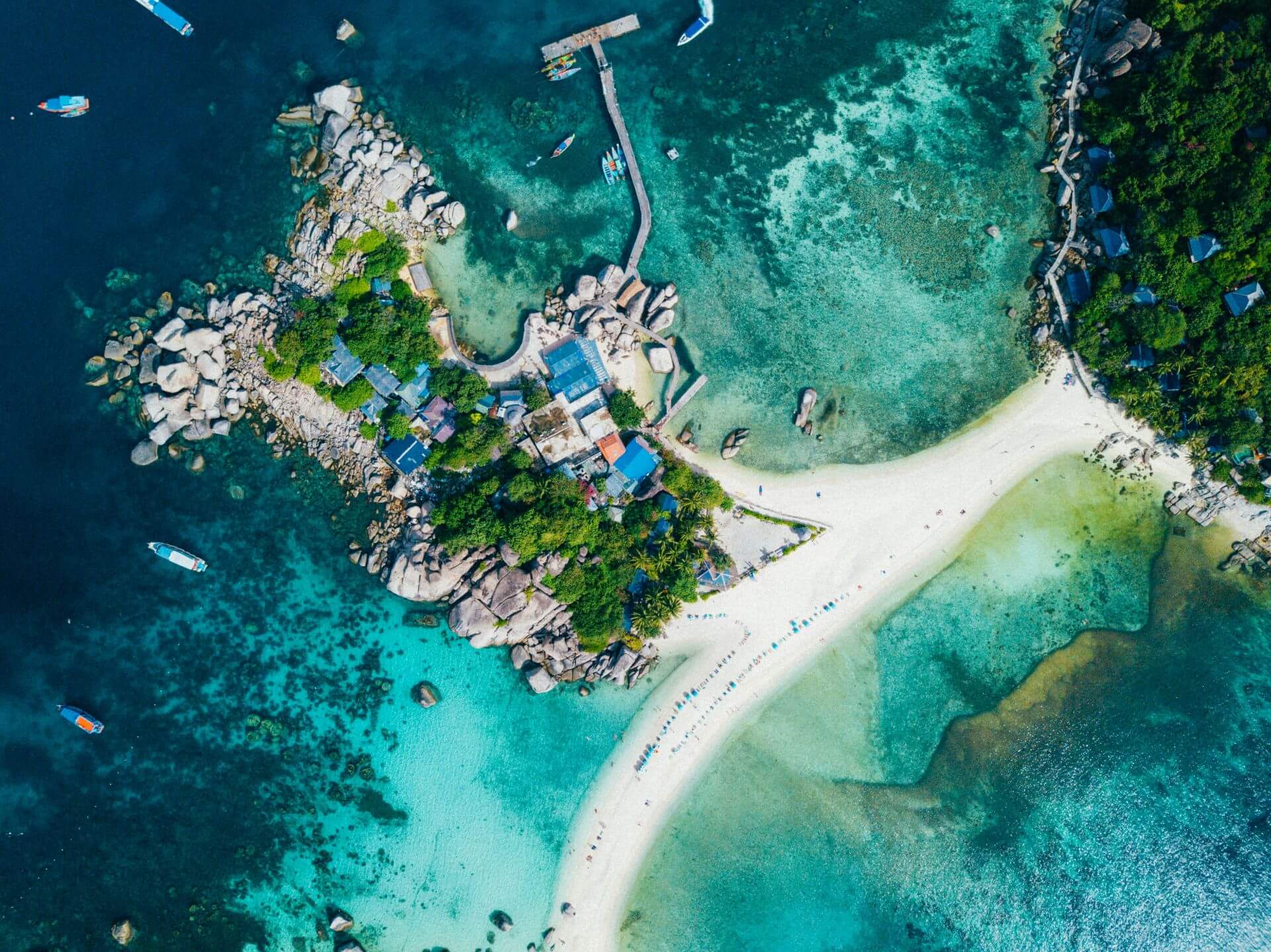 Koh Nang Yuan Drohnenaufnahme