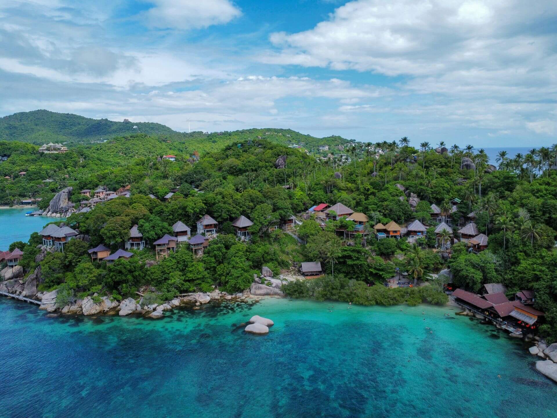 Koh Tao Freedom Beach Drohnenaufnahme