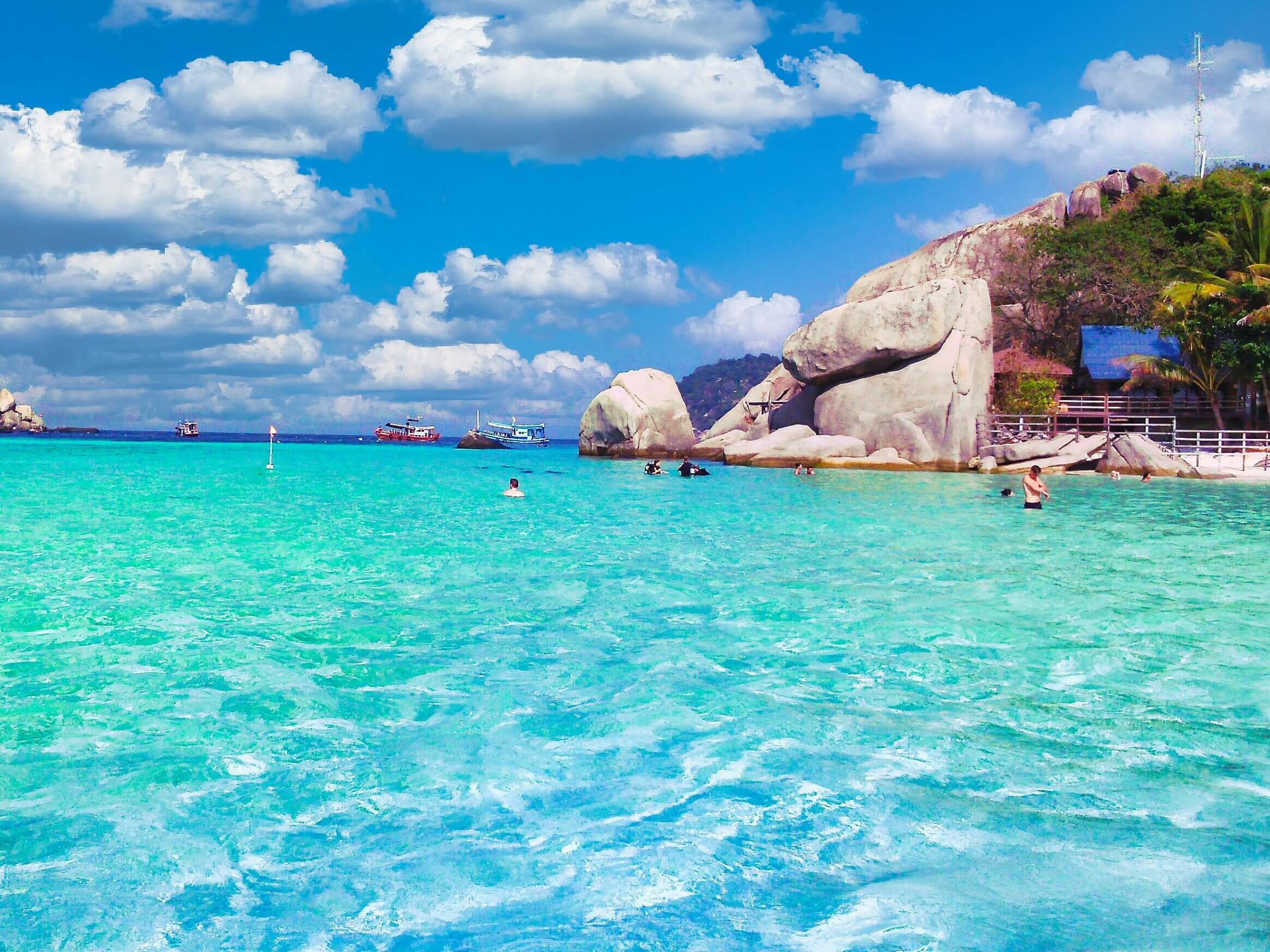 Koh Tao Nang Yuan Island Strand Thailand