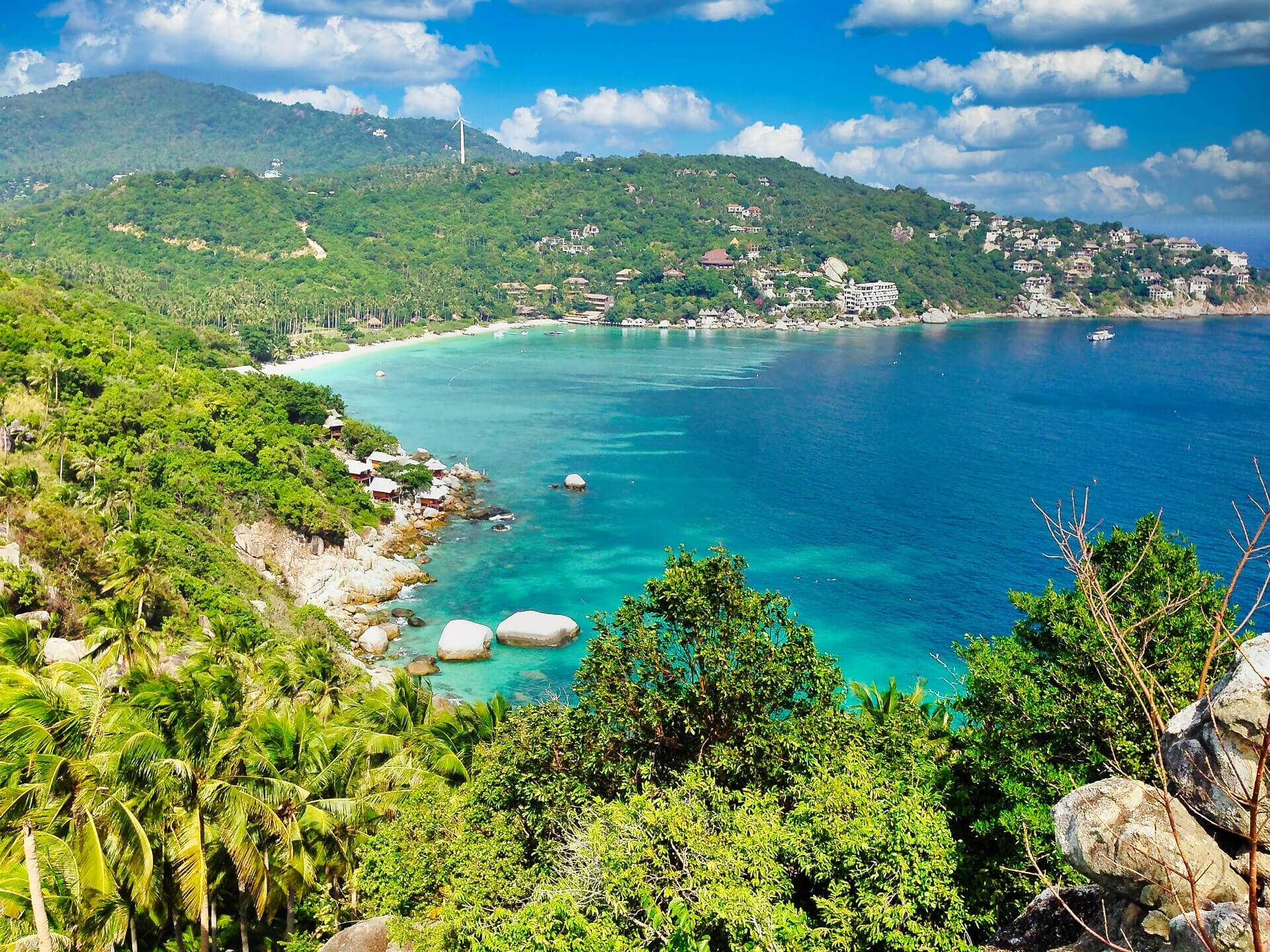 Shark Bay Koh Tao Ausblick