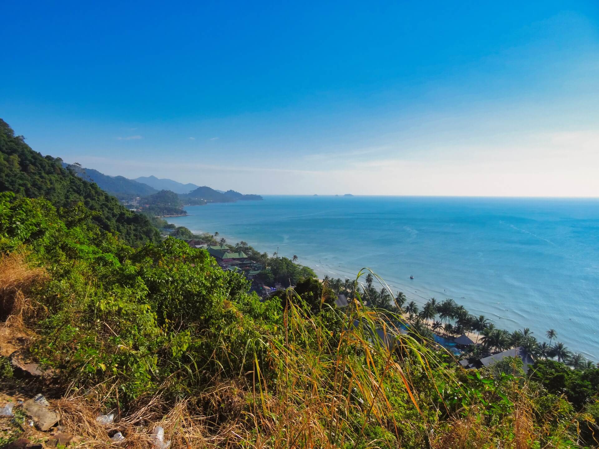 Blick auf White Beach Koh Chang