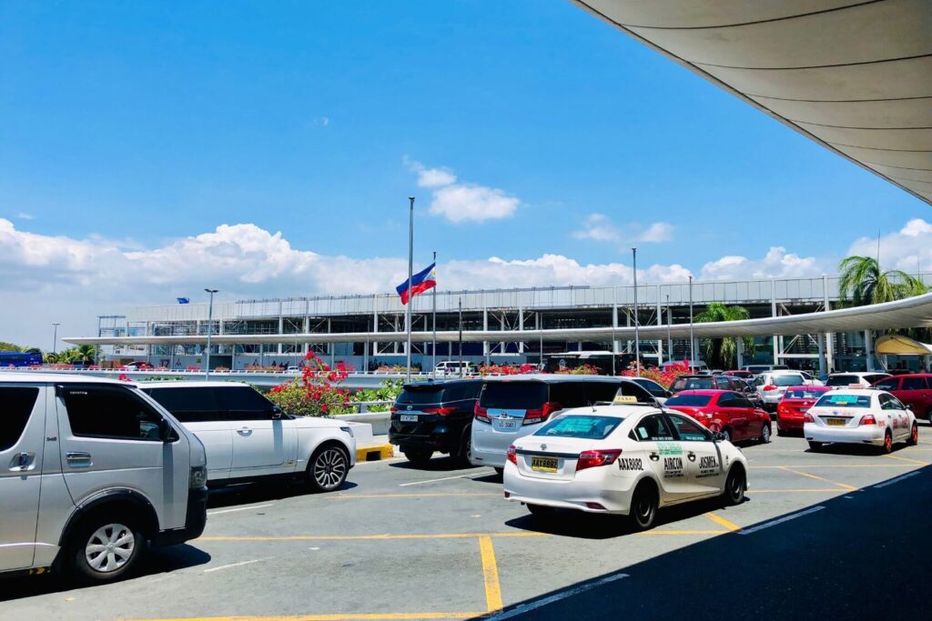 Flughafen Manila White Taxi