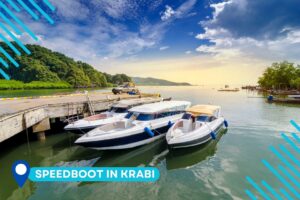 Speedboat Thailand am Pier