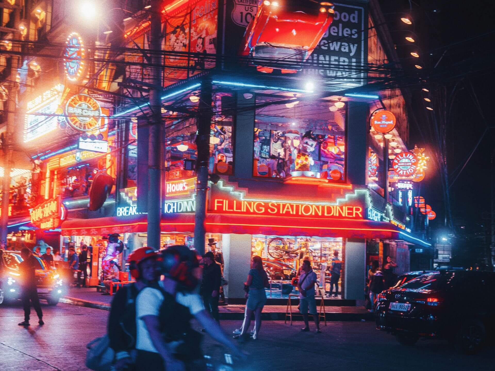 P Burgos Street Manila Nachtleben